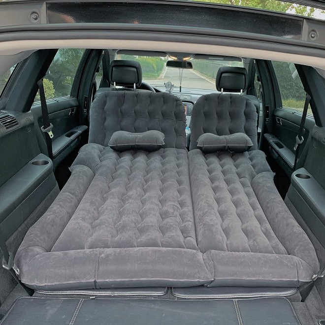 Byomostor 3 in 1 Inflatable Air Mattress for Car| SUV Mattress with Electric Air Pump