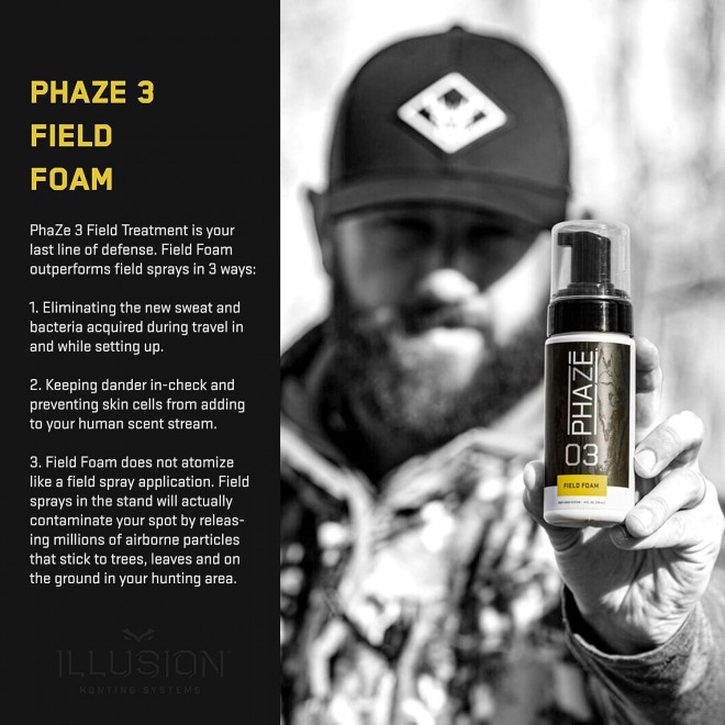 PhaZe 3 Field Foam - #1 Deer Hunter's Scent Elimination & Scent Control System