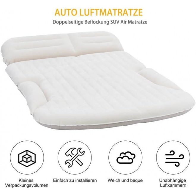 KMZ Air Mattress Thickened And Double-Sided Flocking Travel Camping Bed 