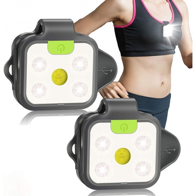 innofox Running Light, 2Pack Reflective Safety-Light for Runners