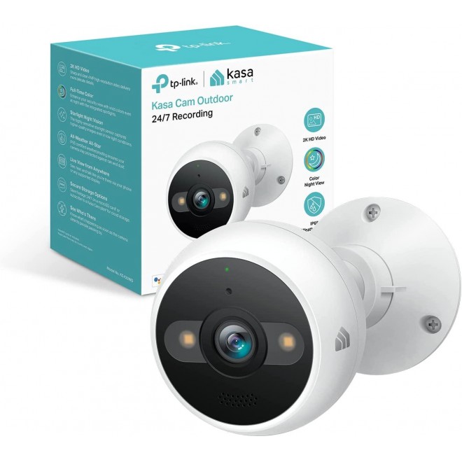 Kasa 4MP 2K Security Camera Outdoor Wired, IP65, Starlight Sensor & 98 Ft Night Vision