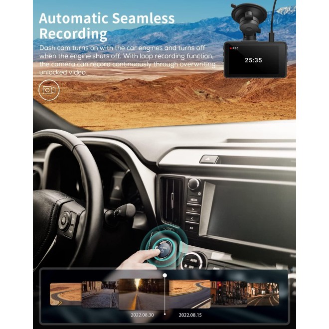 iZEEKER Dash Cam for Cars, 1080P Full HD Dash Camera, Dashcam with Night Vision, Car Camera