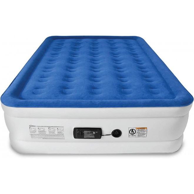 SoundAsleep Dream Series Luxury Air Mattress With ComfortCoil Technology & Built-In High Capacity Pump 