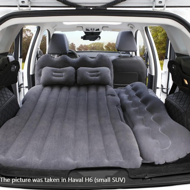 Lammyner Inflatable Bed for SUV Travel Bed Truck Air Mattress Car Sleeping for Camping