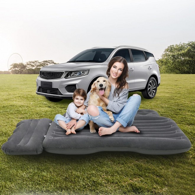 Lammyner Inflatable Bed for SUV Travel Bed Truck Air Mattress Car Sleeping for Camping