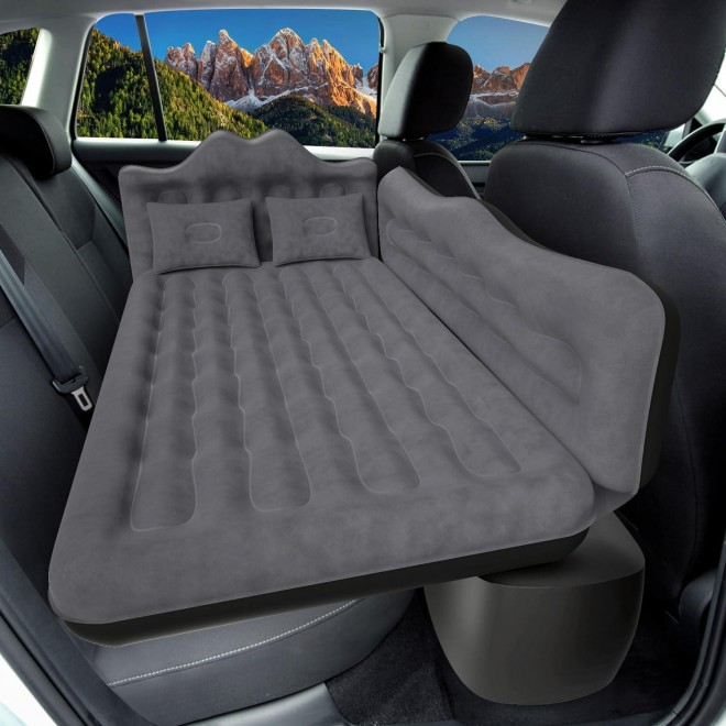 DikaSun Car Air Mattress, Inflatable SUV Truck Air Mattress Back Seat Camping Bed