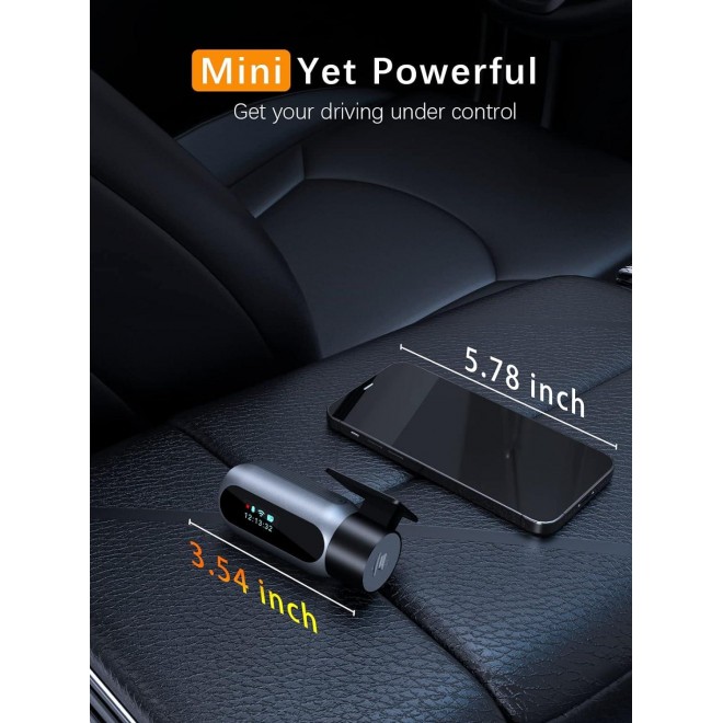 Dash Cam WiFi FHD 1080P Car Camera, Front Dash Camera for Cars, Mini Dashcams for Cars