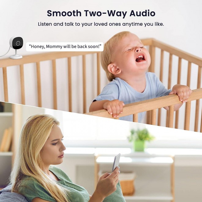 GALAYOU WiFi Camera 2K, Indoor Home Security Cameras For Baby/Elder/Dog/Pet Camera