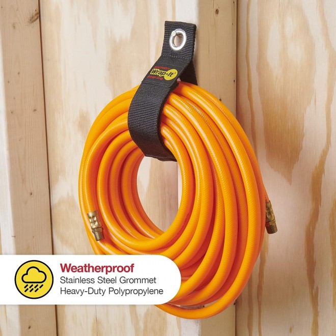 Heavy-Duty Wrap-It Storage Straps  - Hook and Loop Hanging Extension Cord Organizer