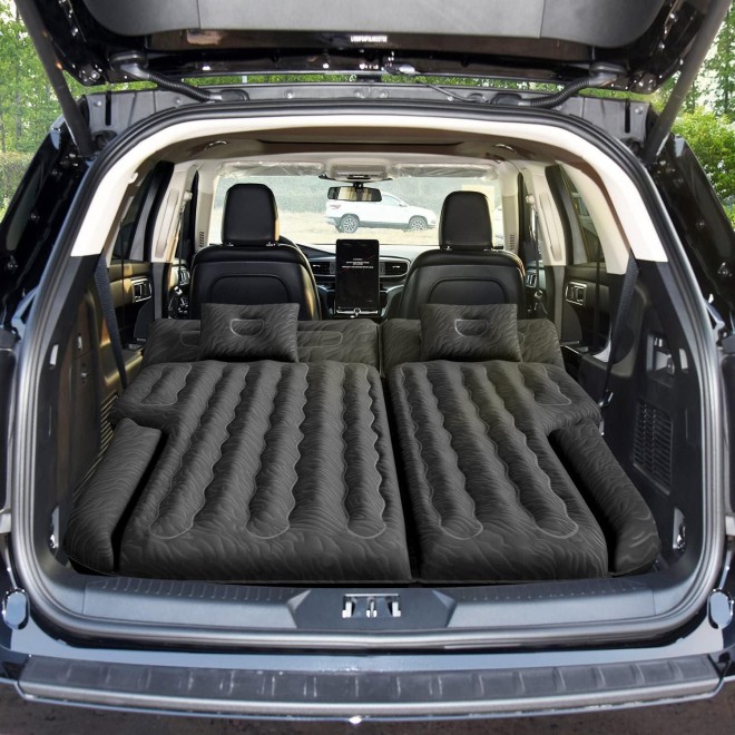 Umbrauto SUV Air Mattress Car Air Mattress 2023 Upgraded Flocking And Extra Thick Oxford Surface