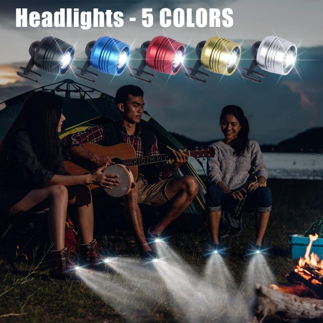 Lights for Shoes – Easy Headlight Attachment for Night Walk, Camping