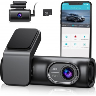 OMBAR Dash Cam Front and Rear 4K/2K/1080P+1080P 5G WiFi GPS, Dash Camera for Cars