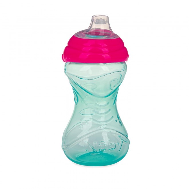 Nuby Clik-It Soft Spout No-Spill Easy Grip Sippy Cup - (3-Pack)10 Oz