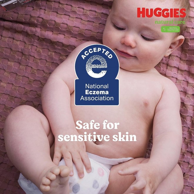 Huggies Natural Care Sensitive Baby Wipes, Unscented, Hypoallergenic