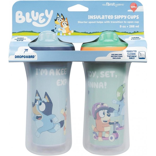 Insulated Sippy Cups - Dishwasher Safe Spill Proof Toddler Cups