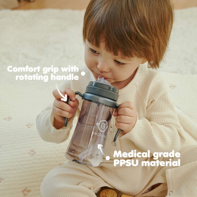 Spill Proof no Spill Magic Sippy Cup with Straw for Baby and Toddlers