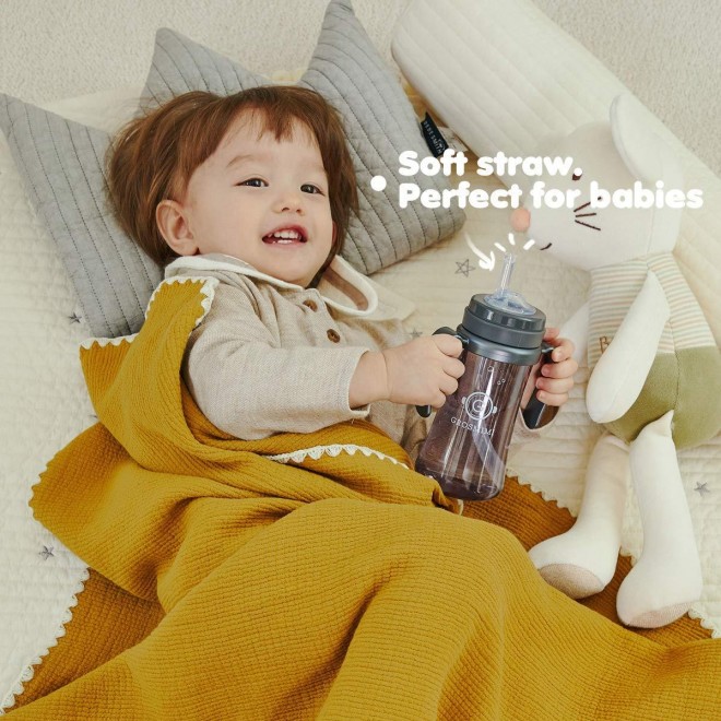 Spill Proof no Spill Magic Sippy Cup with Straw for Baby and Toddlers