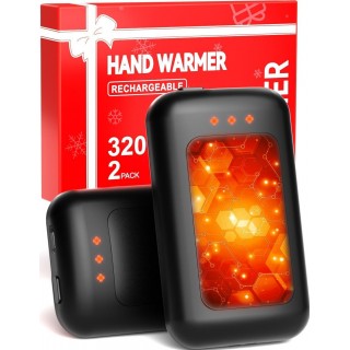 Hand Warmers Rechargeable, 2 Pack 6400mAh Electric Hand Warmer