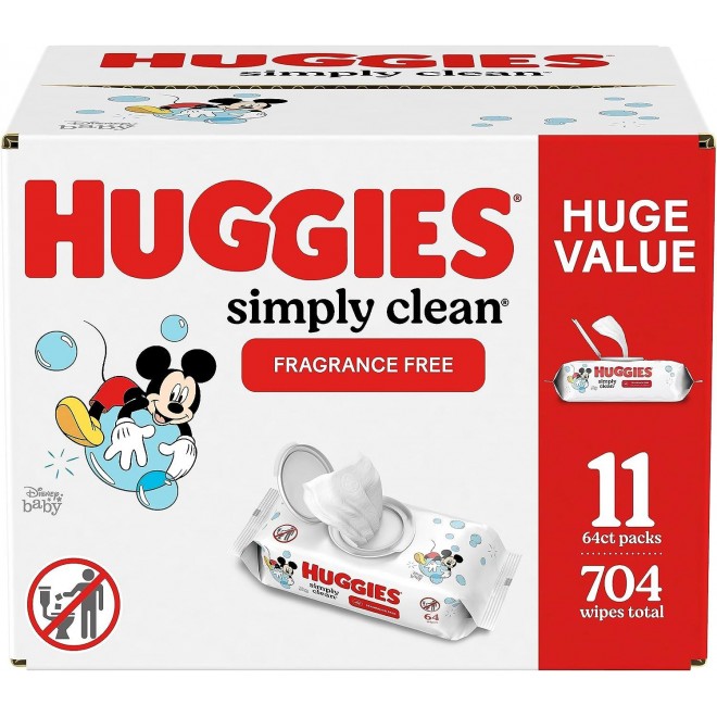 Huggies Simply Clean Fragrance-Free Baby Wipes