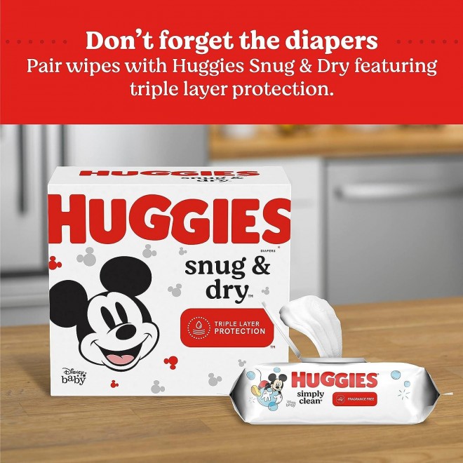 Huggies Simply Clean Fragrance-Free Baby Wipes