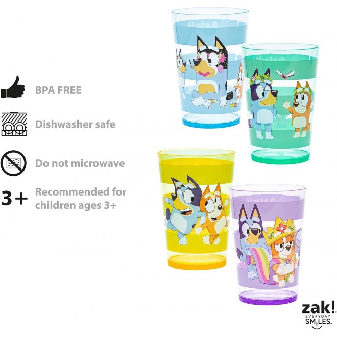 Plastic Cups with Variety Artwork, Fun Drinkware is Perfect for Kids