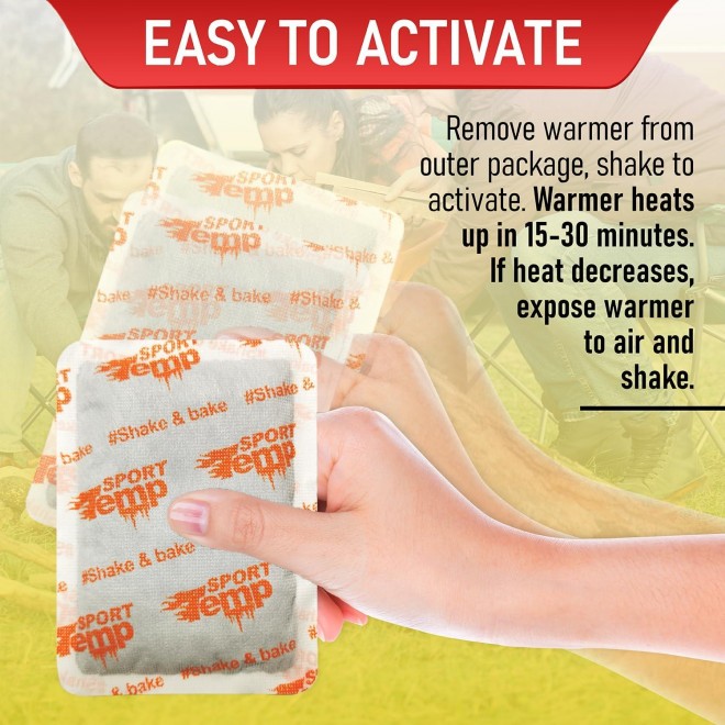 Large Hand & Body Warmers - Up to 18 Hours of Heat, Super Long Lasting - Easy