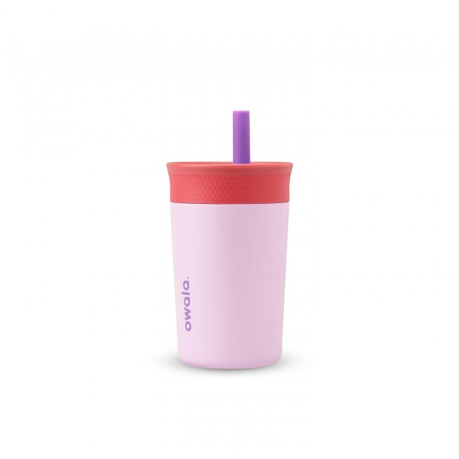 Kids Insulation Stainless Steel Tumbler with Resistant Flexible Straw