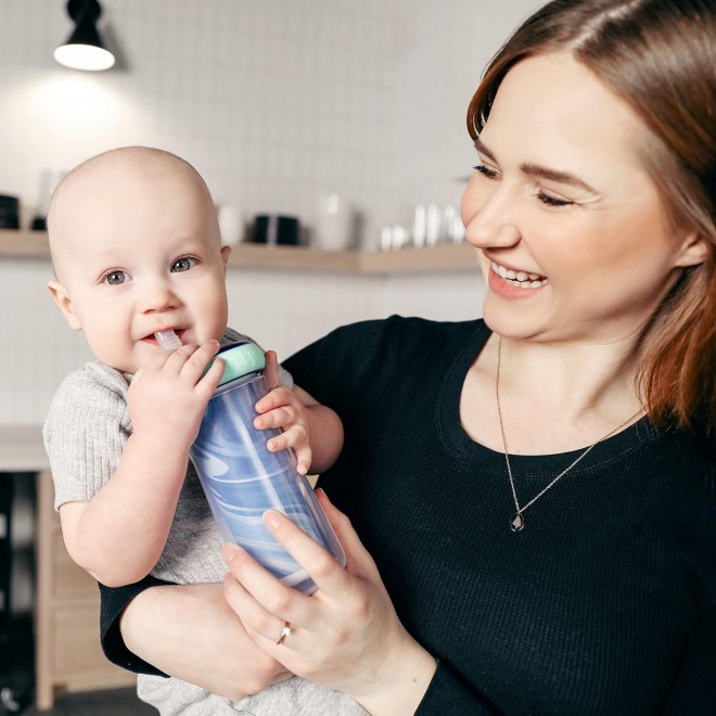 Insulated Straw Cup - Sippy Cups with Straw - Kids Water Bottles