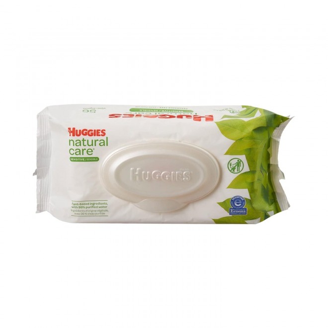 Huggies Natural Care Fragrance Free Baby Wipes, 112 Total Wipes