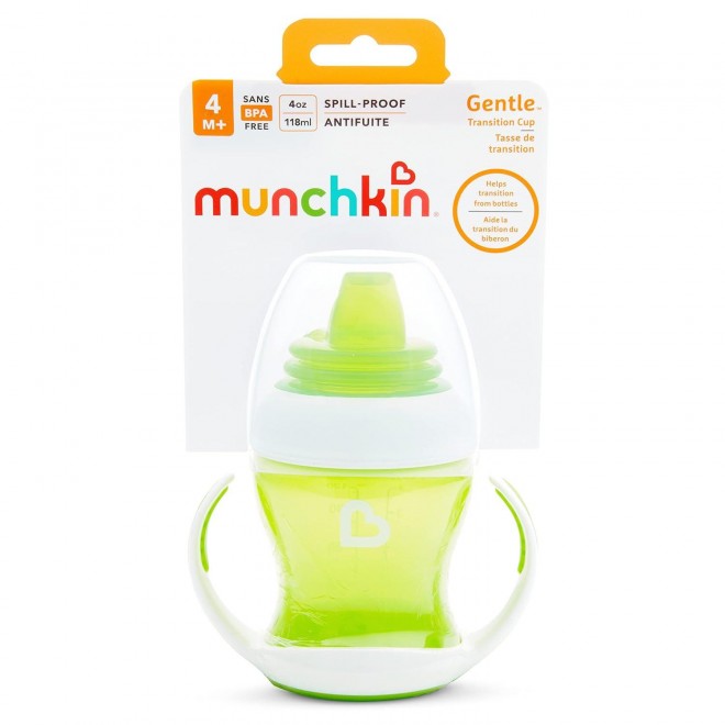 Munchkin Gentle™ Transition Sippy Trainer Cup, 4 Ounce