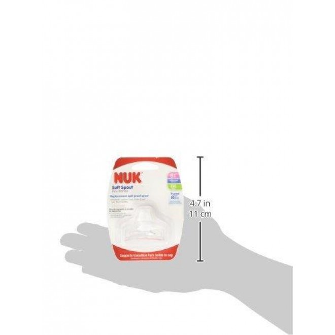 NUK Replacement Silicone Spout, Clear