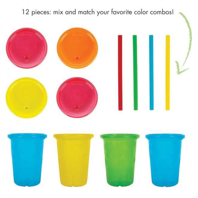 Toddler Straw Cups - Spill Proof and Dishwasher Safe Toddler Cups