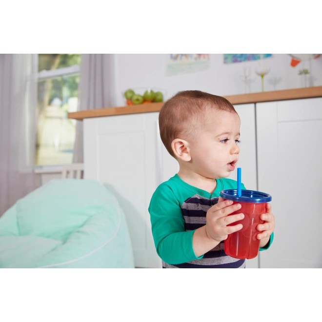 Toddler Straw Cups - Spill Proof and Dishwasher Safe Toddler Cups