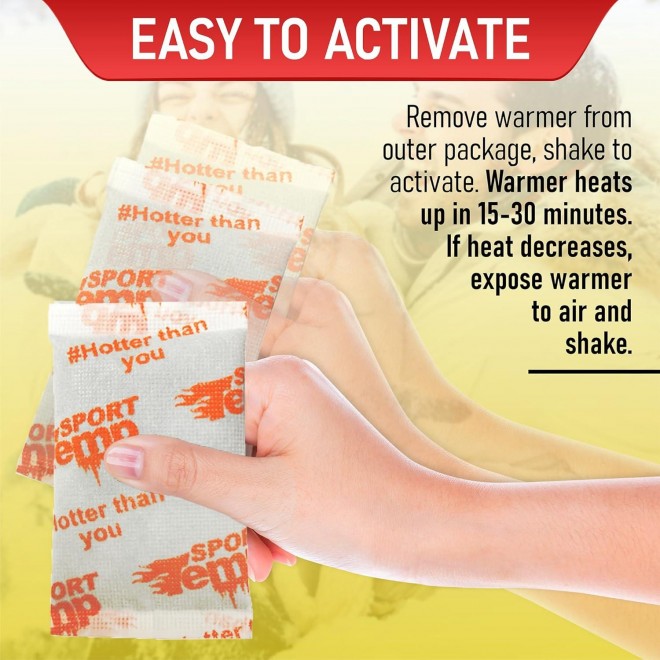 Hand Warmers - Up to 11 Hours of Heat, Super Long Lasting - Easy, All Natural