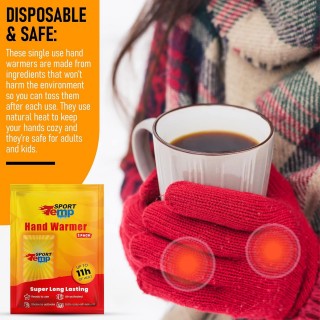 Hand Warmers - Up to 11 Hours of Heat, Super Long Lasting - Easy, All Natural