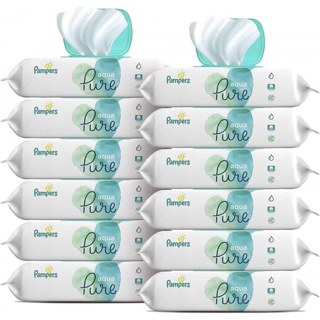 Baby Wipes, Pampers Aqua Pure Sensitive Water Baby Diaper Wipes