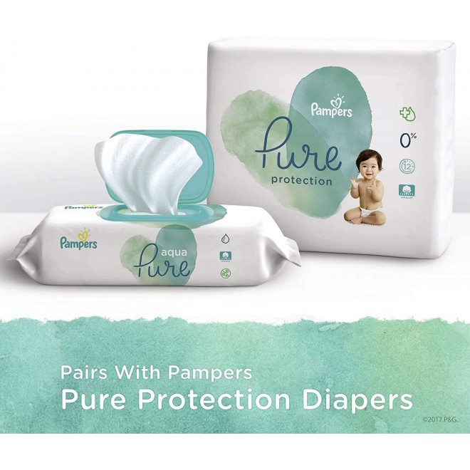 Baby Wipes, Pampers Aqua Pure Sensitive Water Baby Diaper Wipes