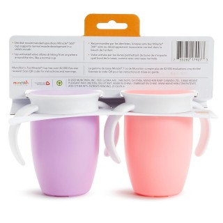 Munchkin Miracle 360 Trainer Sippy Cup with Handles, Spill Proof