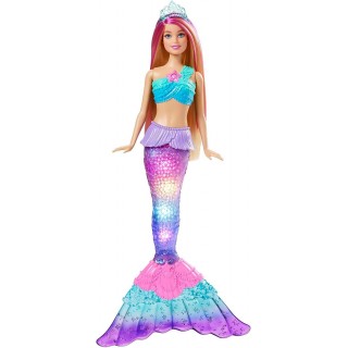 Barbie Mermaid Doll with Water-Activated Twinkle Light-Up Tail