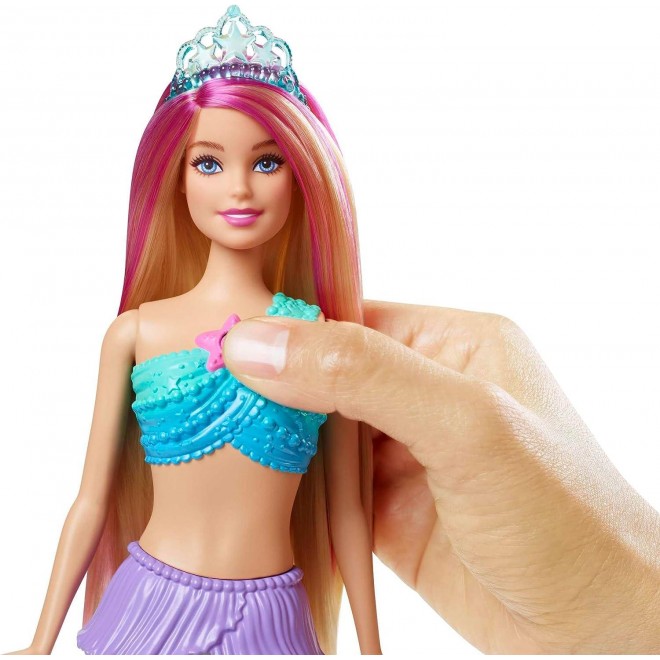 Barbie Mermaid Doll with Water-Activated Twinkle Light-Up Tail