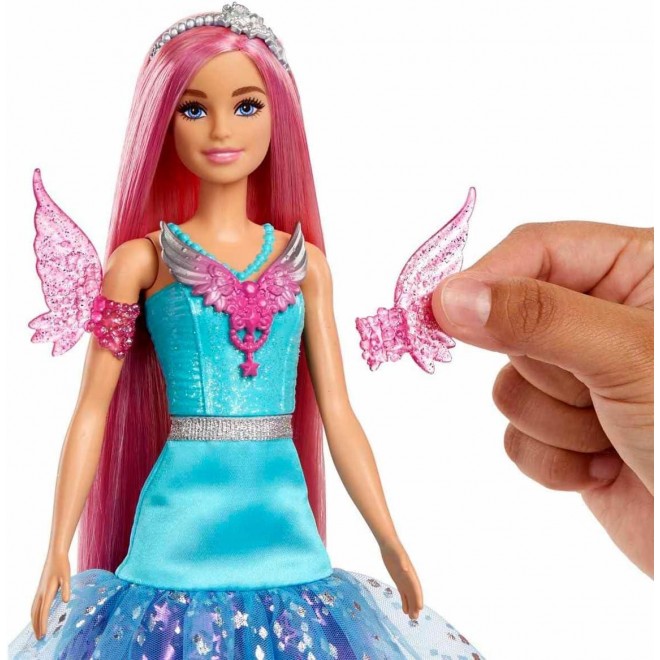 Barbie Doll with 2 Fantasy Pets & Dress, Barbie Malibu” Doll from Barbie A Touch of Magic, 7-inch Long Hair