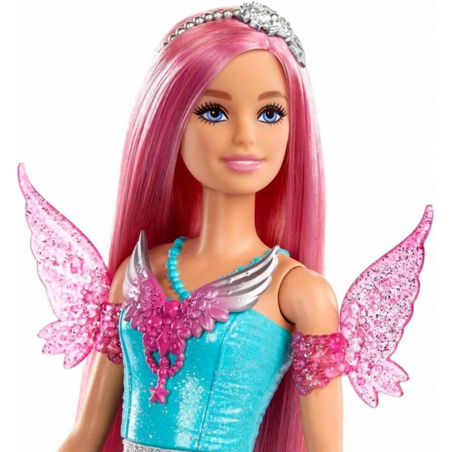 Barbie Doll with 2 Fantasy Pets & Dress, Barbie Malibu” Doll from Barbie A Touch of Magic, 7-inch Long Hair