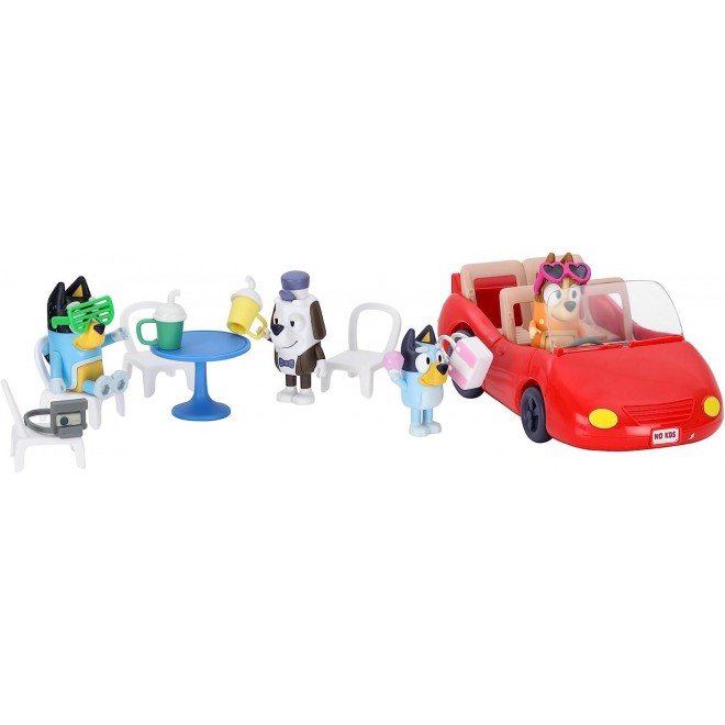 Bluey Vehicle and Figure Pack,Accessories and Sticker Sheet 