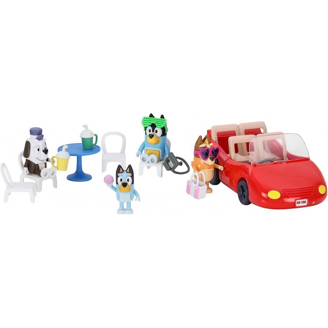 Bluey Vehicle and Figure Pack,Accessories and Sticker Sheet 