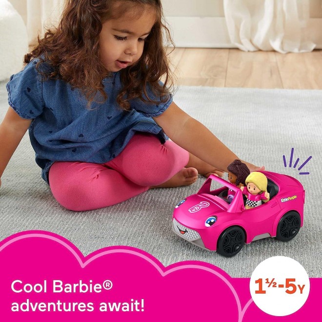 Barbie Toddler Toy Car Convertible for Pretend Play Ages 18+ Months