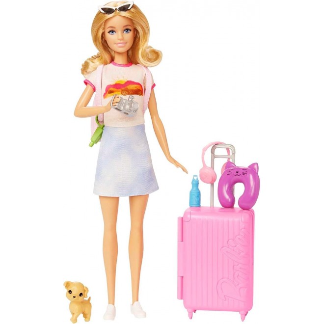 Barbie Doll and Accessories and 10+ Pieces Including Working Suitcase