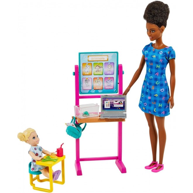 Barbie Teacher Doll ,Toddler Doll , Flip Board, Laptop, Backpack