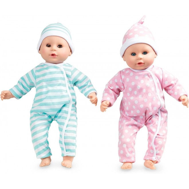 Melissa & Doug Mine to Love Twins Luke & Lucy 15” Light Skin