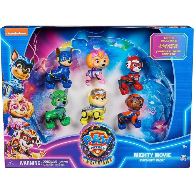 Paw Patrol: The Mighty Movie,with 6 Collectible Action Figures