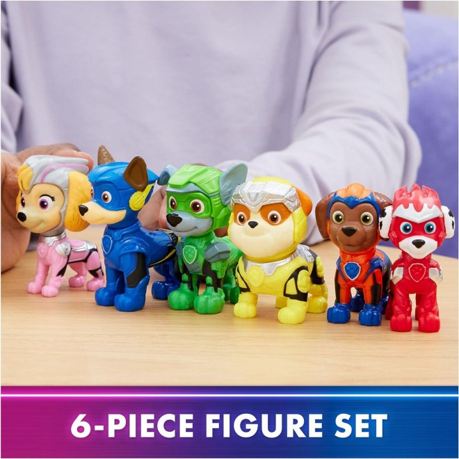 Paw Patrol: The Mighty Movie,with 6 Collectible Action Figures